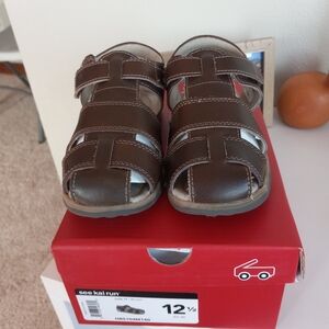 See Kai Run Jude Brown 12 1/2 Fisherman Sandals